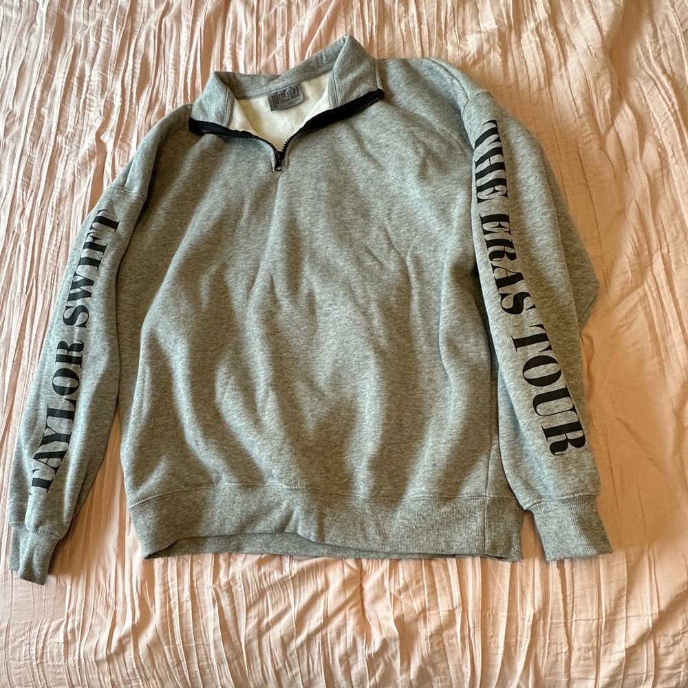 BRAND NEW Taylor Swift Grey Quarter Zip The Eras Tour